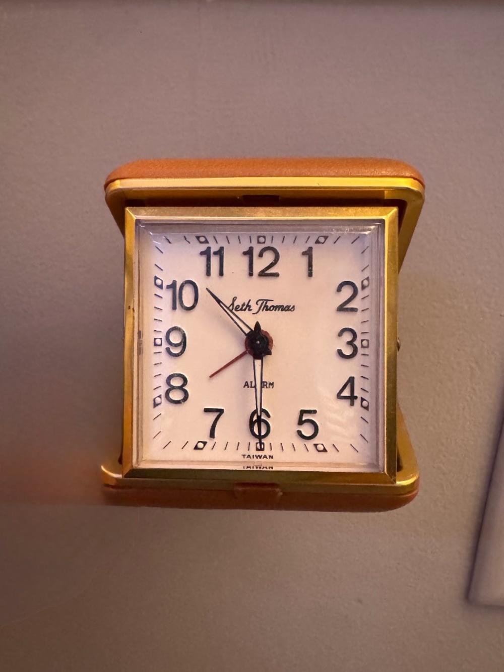 Vintage Seth Thomas Folding Alarm Clock